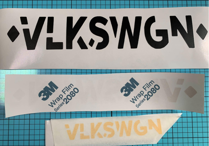 Aufkleber VLKSWGN Var. 2, Vinyl Folie, versch. Größen u. Farben