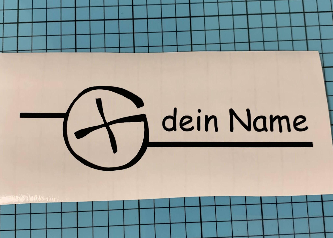 Geocaching Aufkleber, mit Wunschtext, versch. Farben und Größen