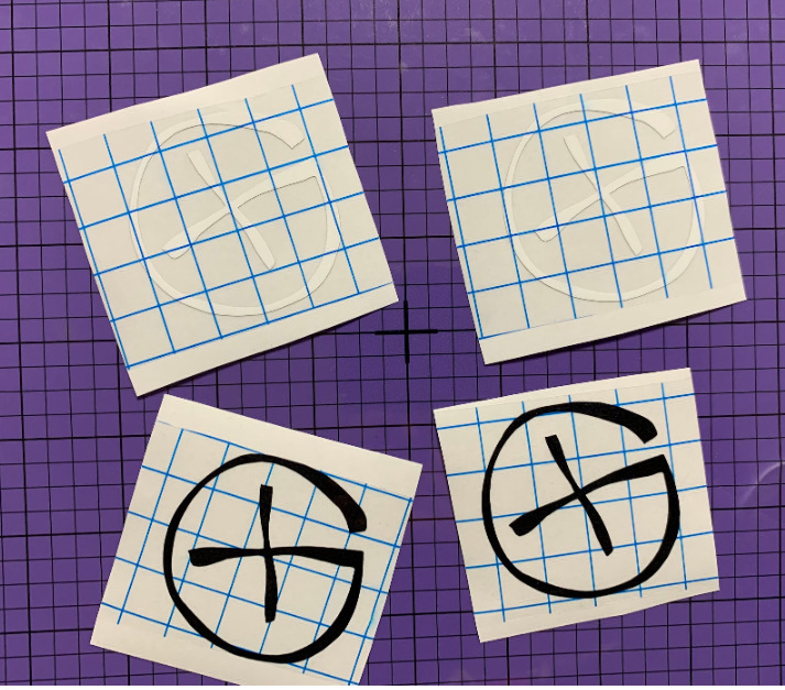 2x Geocaching Aufkleber, verschiedene Farben und Größen