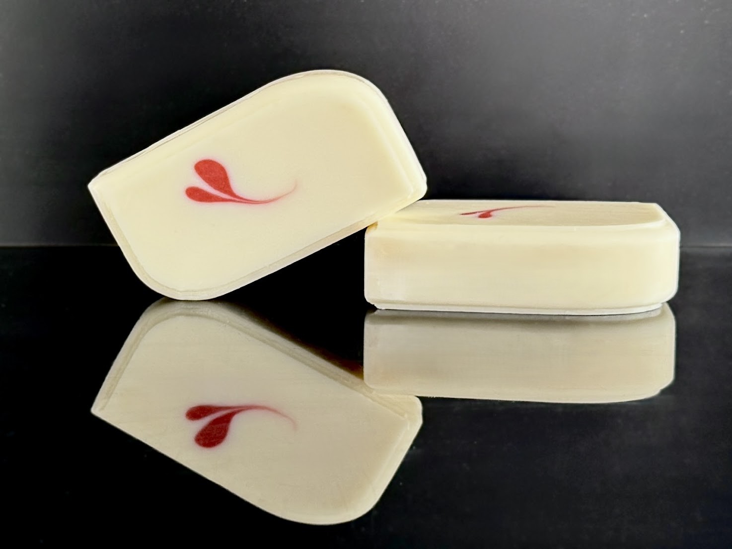 Seifenformbehälter rechteckig mit 2 Rundungen, Pusher mit od. ohne integriertem Stempel Foto 6