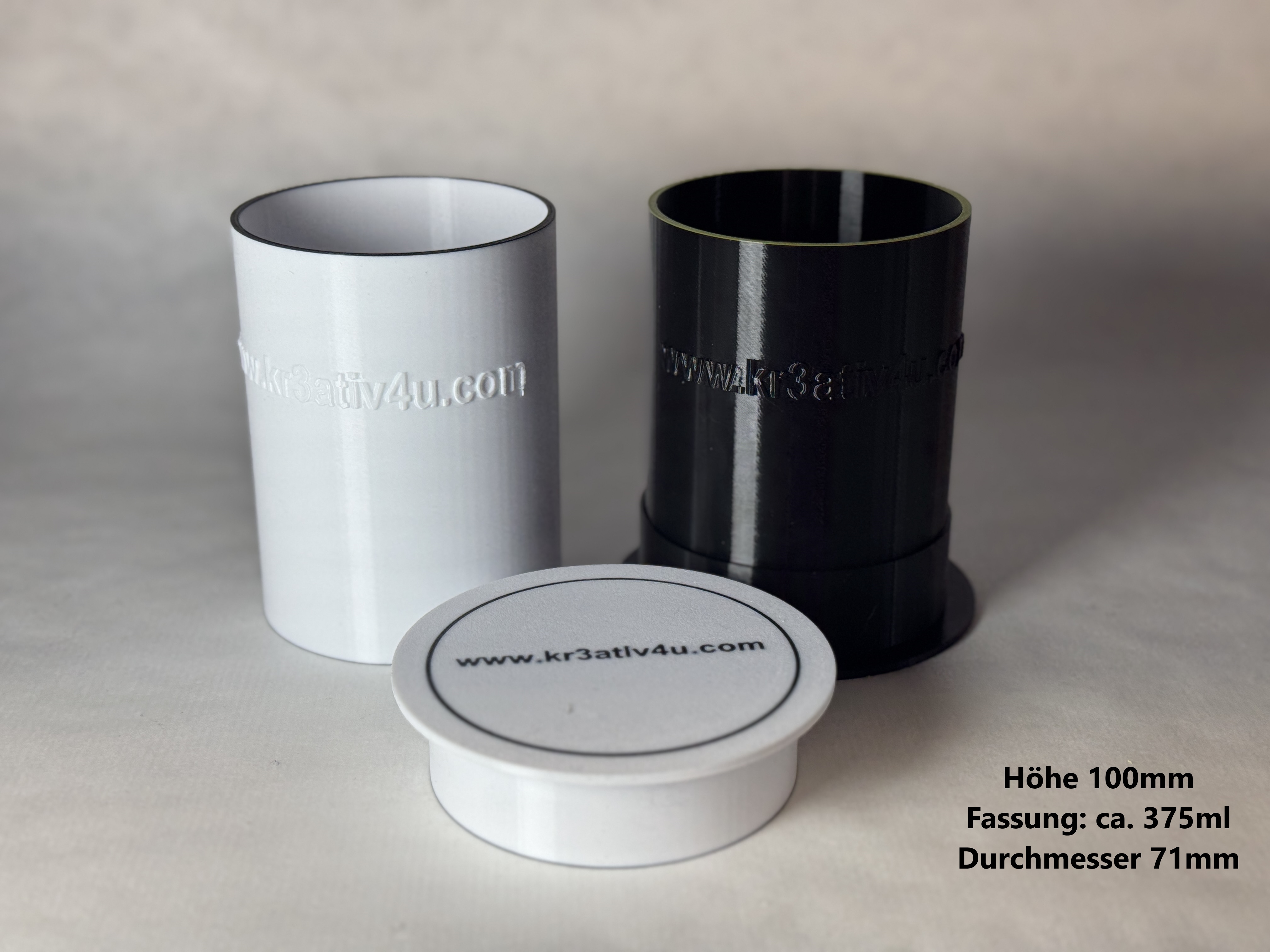 Behälter rund + oval für Seifenswirl, Pull-Through, Tool für Kaleidoskopseifen - 3 Größen!! Foto 4